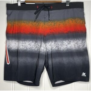 ZeroXposure Swim Shorts Mens‎ Large Board Comfort Stretch 50+ UV Zipper Pocket